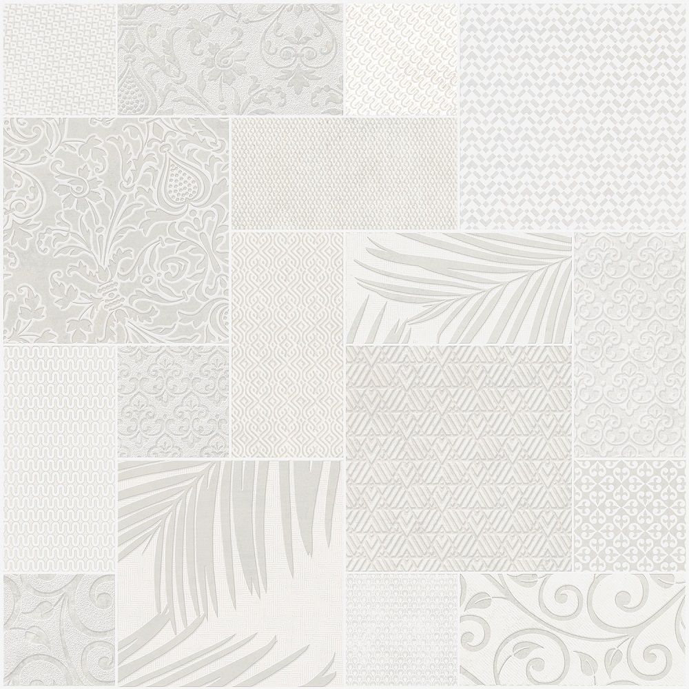 Панно Тассо белый матовый обрезной 60х60