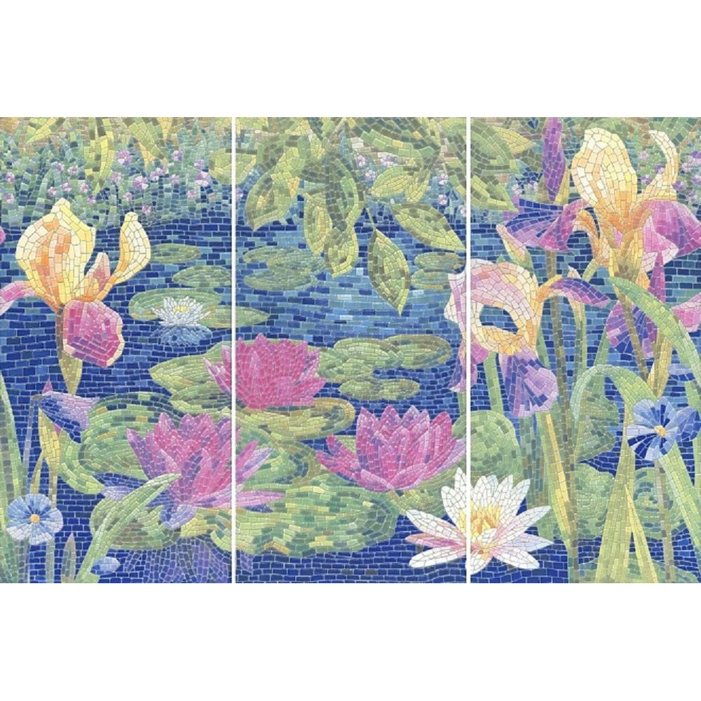 Панно Сад Моне лаппатированный обрезной 90х60