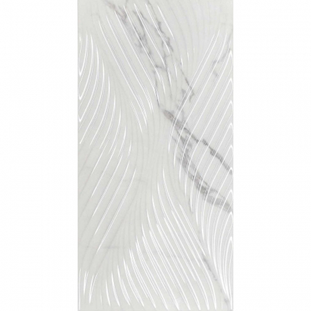 Коррер белый глянцевый структура обрезной 30x60x1