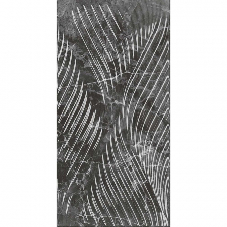 Коррер чёрный глянцевый структура обрезной 30x60x1