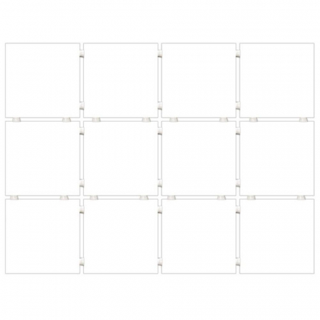 Конфетти белый глянцевый из 12 частей 9,8х9,8