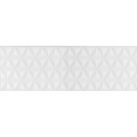 Диагональ белый структура матовый обрезной 25х75