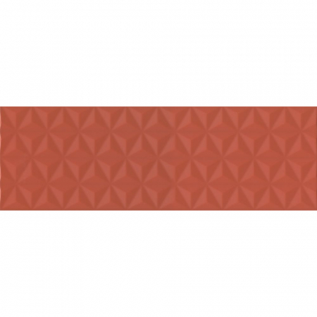 Диагональ красный структура матовый обрезной 25х75