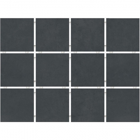 Амальфи черный матовый из 12 частей 9,8х9,8
