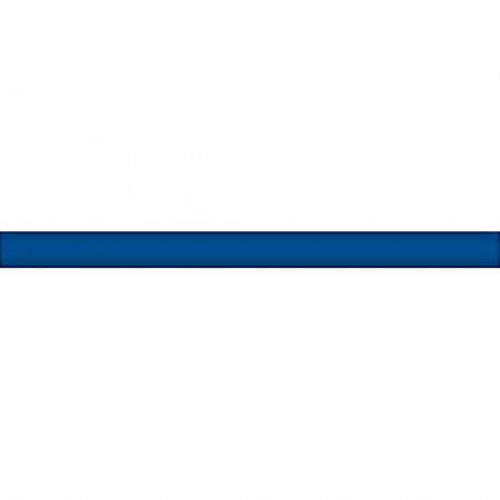 Керамический бордюр 20х1,5 Карандаш синий глянцевый