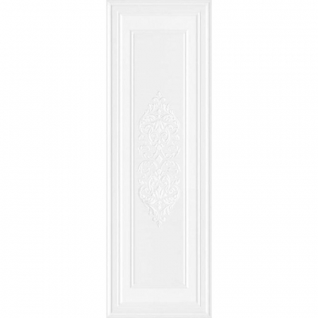 Декор Монфорте белый панель матовый обрезной 40х120