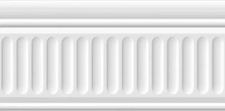 Бордюр Бланше белый структура глянцевый 20x9,9x0,92