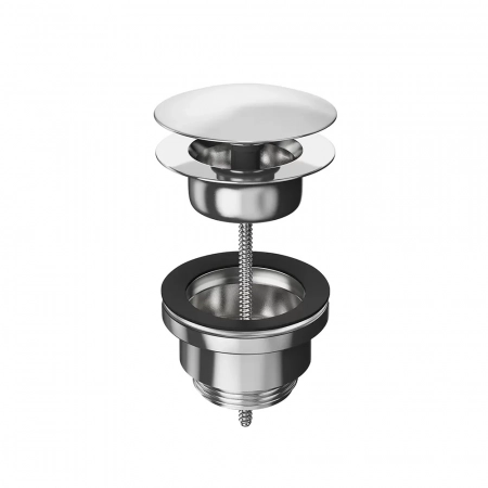 Донный клапан клик-клак для раковины, хром