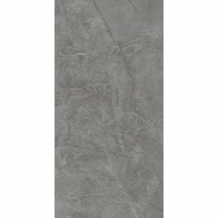 Риальто серый тёмный глянцевый обрезной 40x80x1