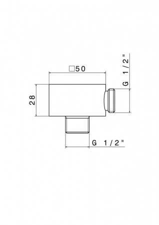 Монтажная часть Futura/Футура для душевого гарнитура, матовый черный
