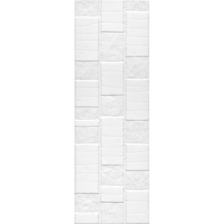 Бьянка белый глянцевый антик 20x60x0,9