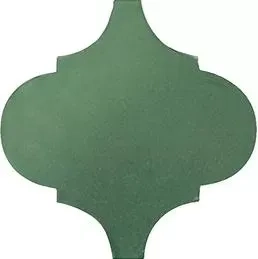 Арабески Майолика зеленый глянцевый 26x30x0,7
