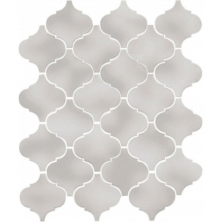 Арабески Майолика серый светлый глянцевый 26х30