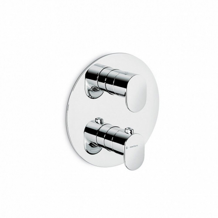 Встраиваемый термостатический смеситель для душа OLE с регулировкой температуры, хром