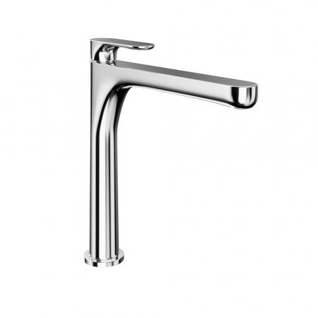 Смеситель для раковины OLE однорычажный высокий без донного клапана, хром глянец