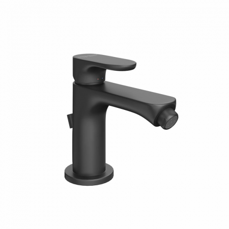 Смеситель для биде OLE однорычажный с донным клапаном, матовый черный