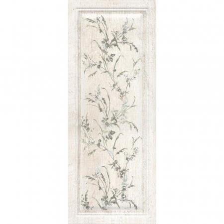 Кантри Шик белый панель матовый декорированный 20х50