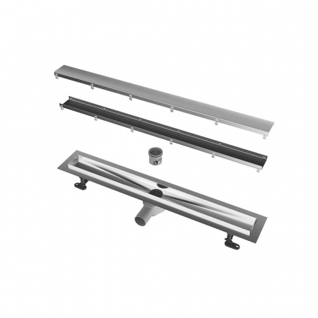 Душевой лоток double из нержавеющей стали