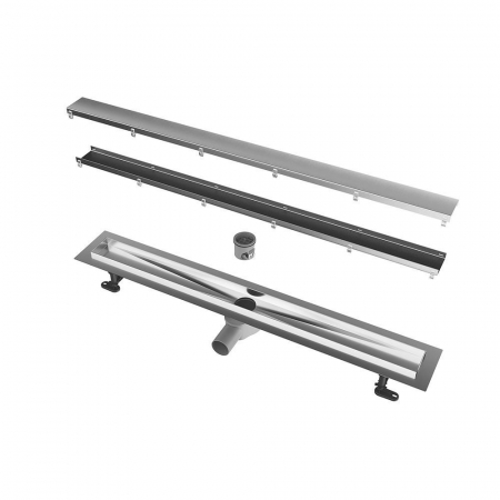 Душевой лоток double из нержавеющей стали