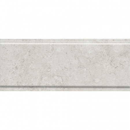 Бордюр Карму серый светлый матовый обрезной 30х12