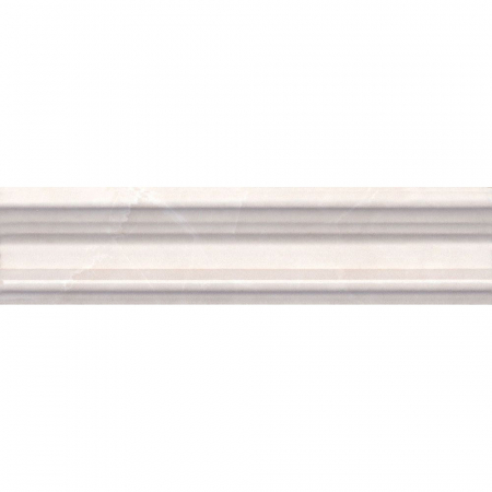 Бордюр Багет Баккара бежевый глянцевый 20х5