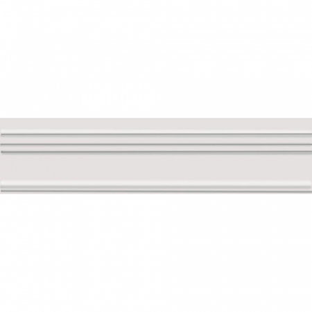 Бордюр Багет Альвао белый матовый 20х5