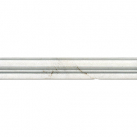 Бордюр Серенада белый глянцевый обрезной 30х5