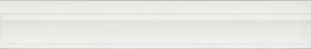 Бордюр Флориан белый матовый обрезной 30x5x1,9