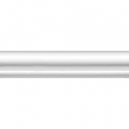 Бордюр Багет Авеллино белый глянцевый 15х3