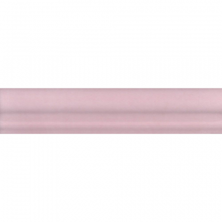Бордюр Багет Мурано розовый глянцевый 15х3
