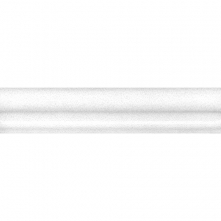 Бордюр Багет Мурано белый глянцевый 15х3