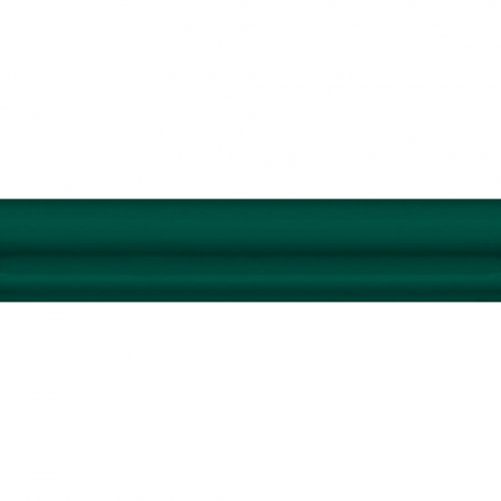 Бордюр Багет Клемансо зеленый глянцевый 15х3