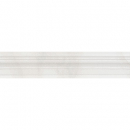 Бордюр Багет Гран Пале белый глянцевый 25х5,5
