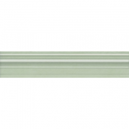 Бордюр Багет Левада зеленый светлый глянцевый 25х5,5
