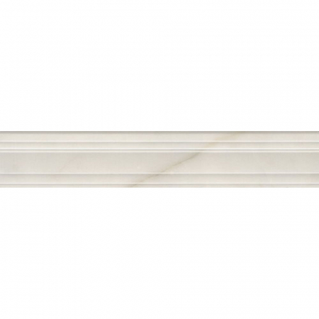 Бордюр Багет Греппи белый глянцевый 40х7,3