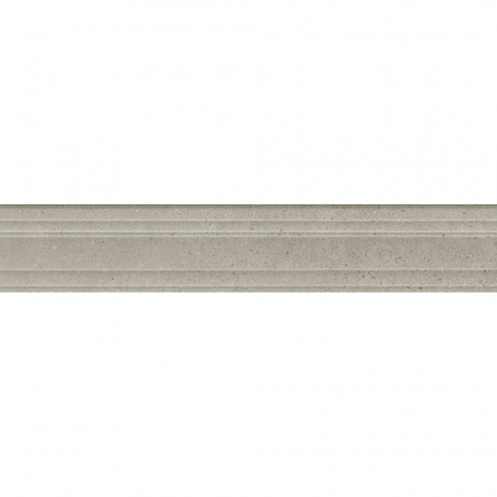 Бордюр Багет Монсеррат серый светлый матовый обрезной 40х7,3