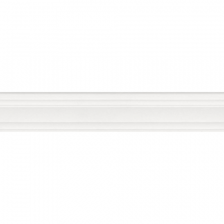 Бордюр Багет Беллони белый матовый обрезной 40x7,3x2,7