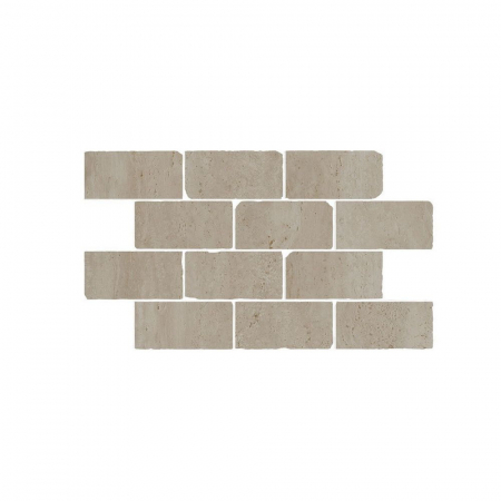 Бордюр Сан-Марко мозаичный бежевый матовый обрезной 46,5x26,5x0,9