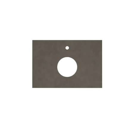 Спец. изделие декоративное из керамогранита Про Чементо 70x48, коричневый тёмный матовый