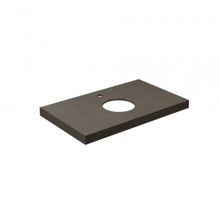 Спец. изделие декоративное из керамогранита Про Чементо 80x48, коричневый тёмный матовый