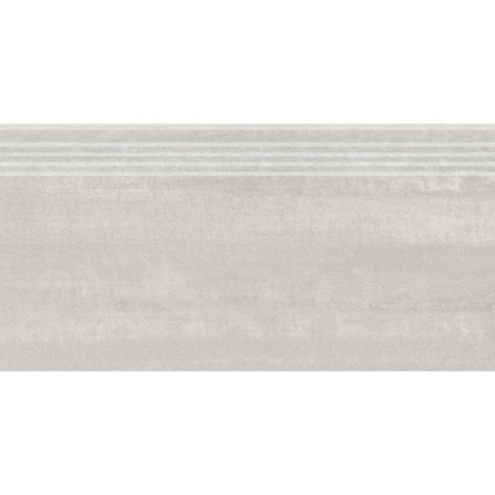 Ступень Про Дабл серый светлый обрезной 30х60