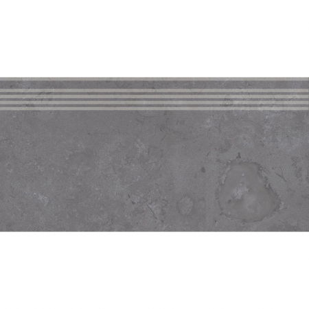 Ступень Про Лаймстоун серый темный натуральный обрезной 60х30