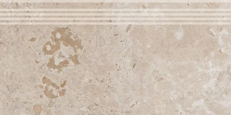 Ступень Про Лаймстоун бежевый темный натуральный обрезной 30x60x0,9