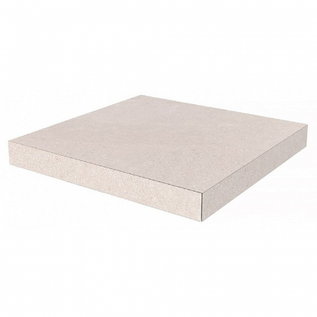 Ступень угловая клееная Про Матрикс светлый бежевый 33х33