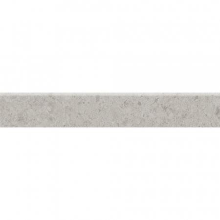 Плинтус Чеппо ди Гре серый светлый матовый обрезной 60x9,5x0,9