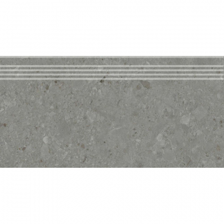 Ступень Чеппо ди Гре серый тёмный матовый обрезной 30x60x0,9