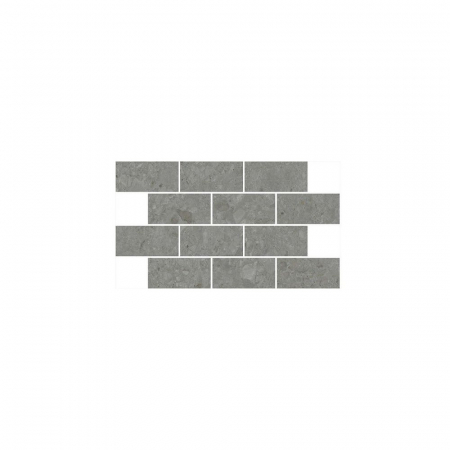 Декор Чеппо ди Гре мозаичный серый тёмный матовый обрезной 34,6x20x0,9