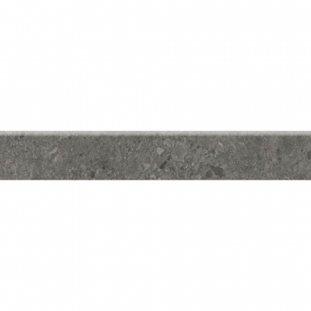 Плинтус Чеппо ди Гре антрацит матовый обрезной 60x9,5x0,9