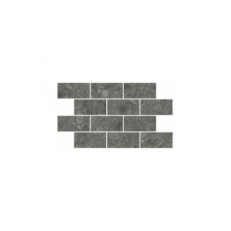Декор Чеппо ди Гре мозаичный антрацит матовый обрезной 34,6x20x0,9