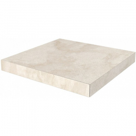 Ступень угловая клееная Роверелла бежевый светлый 33х33